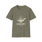 Ocean Drift Whale Compass T-Shirt — Nautical Adventure Graphic Tee