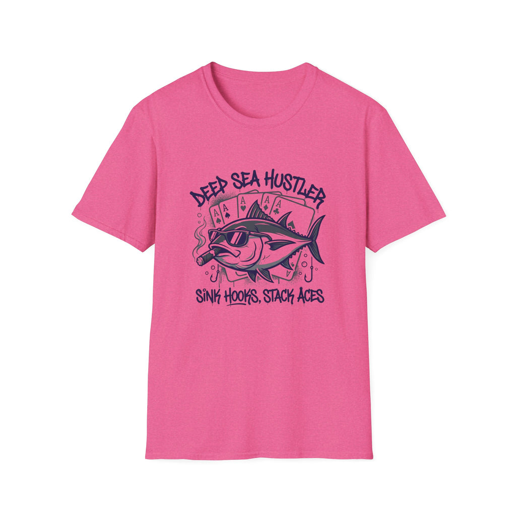 Deep Sea Hustler T-Shirt – "Sink Hooks, Stack Aces" Fishing Tee