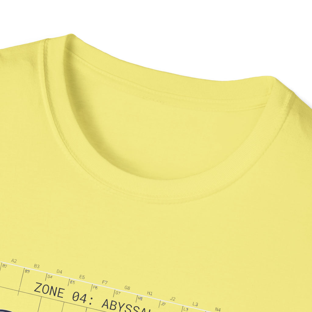 Abyssal Reef Topographic Tee — Nautical Ocean Map T-Shirt