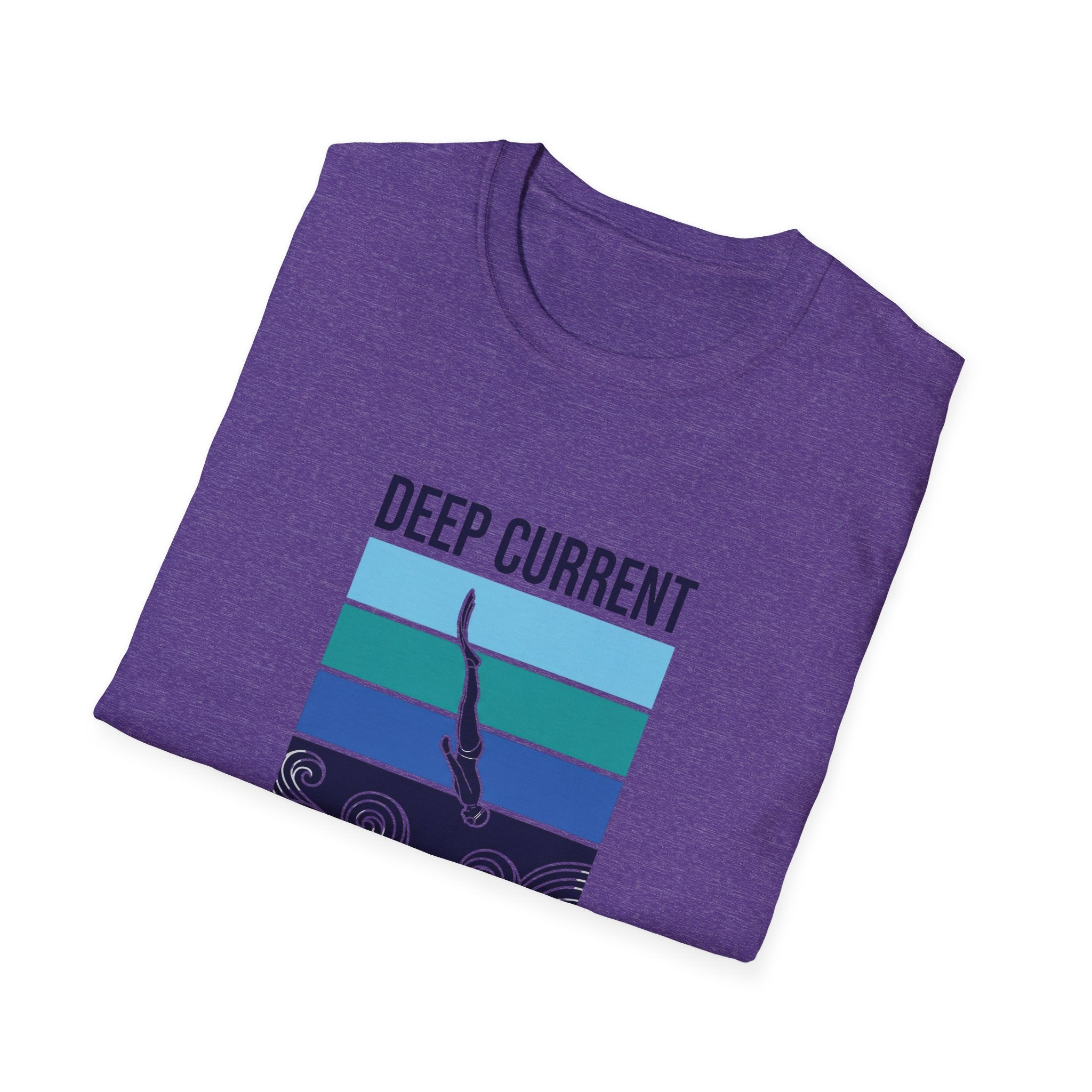 T-shirt graphique Deep Current — T-shirt de plongeur océanique « La pression forge le caractère »