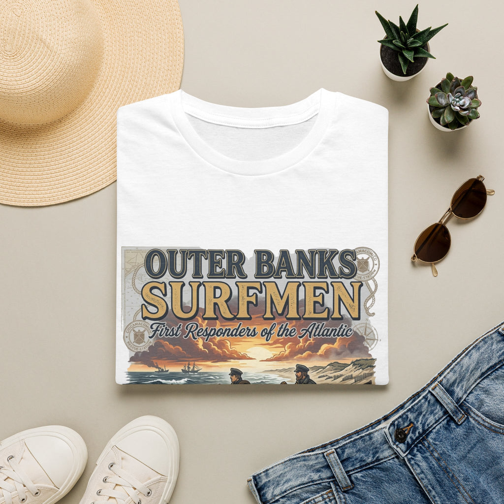 Outer Banks Surfmen T-Shirt — First Responders of the Atlantic Vintage Beach Tee