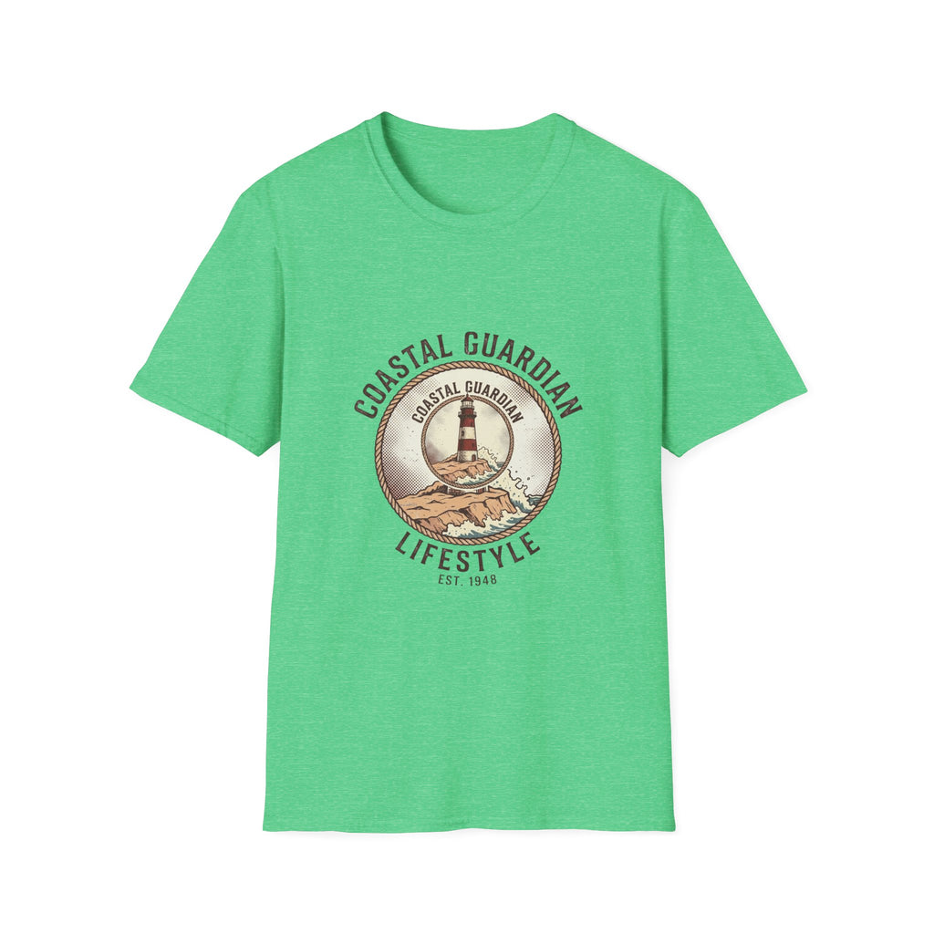 Coastal Guardian Lifestyle T-Shirt – Lighthouse Beach Vintage Graphic Tee