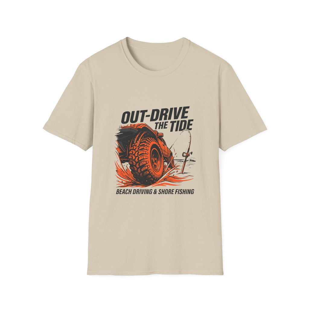 Out Drive The Tide Beach Driving & Shore Fishing T-Shirt