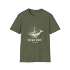 Ocean Drift Whale Compass T-Shirt — Nautical Adventure Graphic Tee
