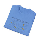 Ocean Current Map T-Shirt — 'Theory of Living with Currents' Nautical Graphic Tee