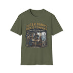 Outer Banks Pirate Company T-Shirt — "1718 & Still Avoiding Taxes" Vintage Nautical Tee