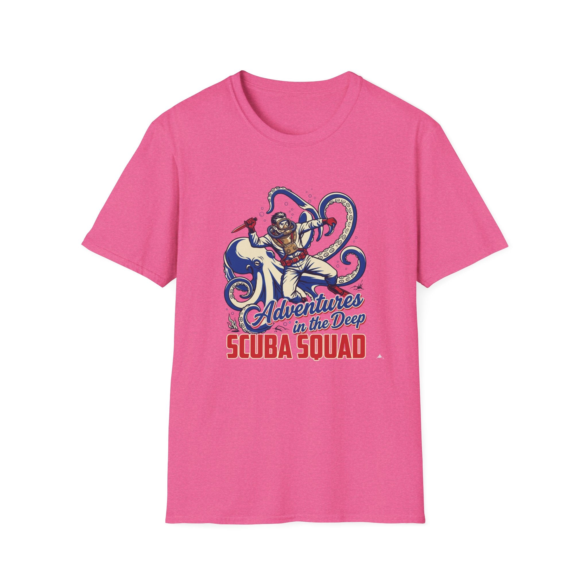 Scuba Squad T-Shirt — 'Adventures in the Deep' Vintage Diver Octopus Graphic Tee