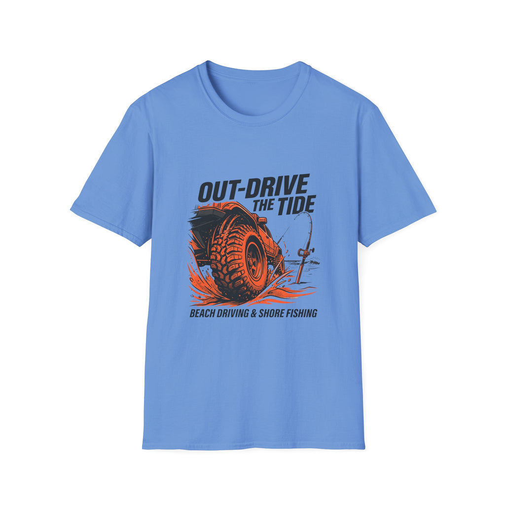 Out Drive The Tide Beach Driving & Shore Fishing T-Shirt