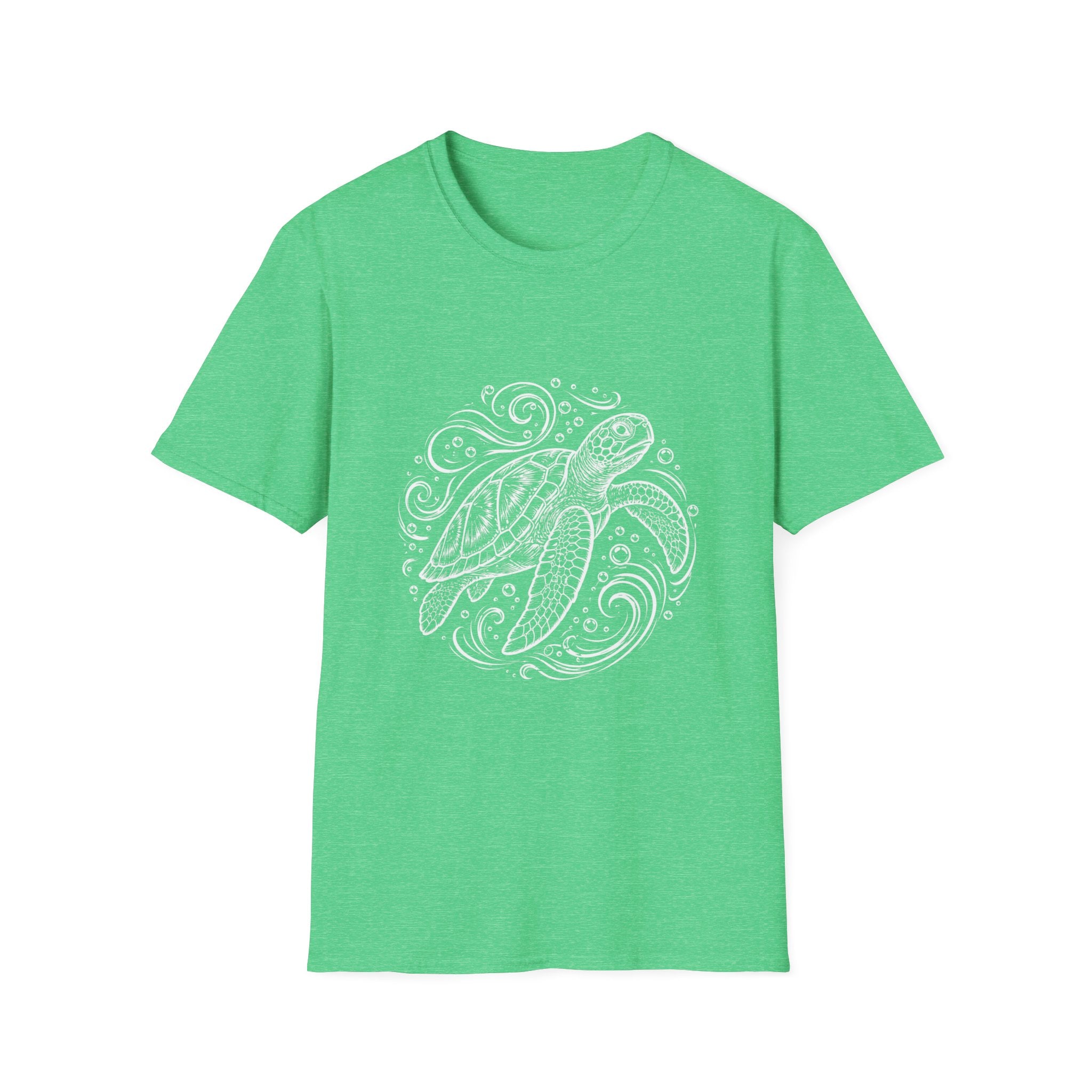 Sea Turtle Mandala T-Shirt – Hand-Drawn Ocean Art Tee