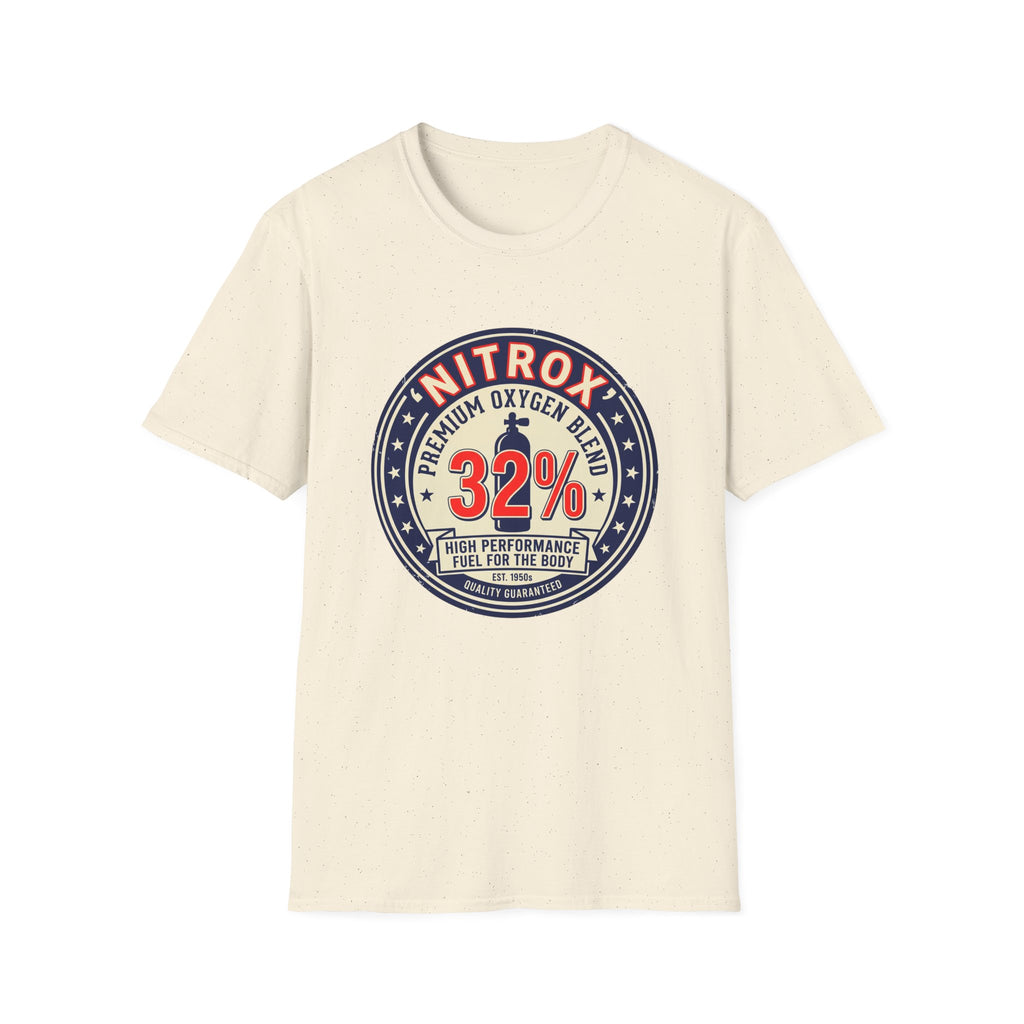 Nitrox 32% Dive T-Shirt — Premium Scuba Diving Oxygen Blend Tee