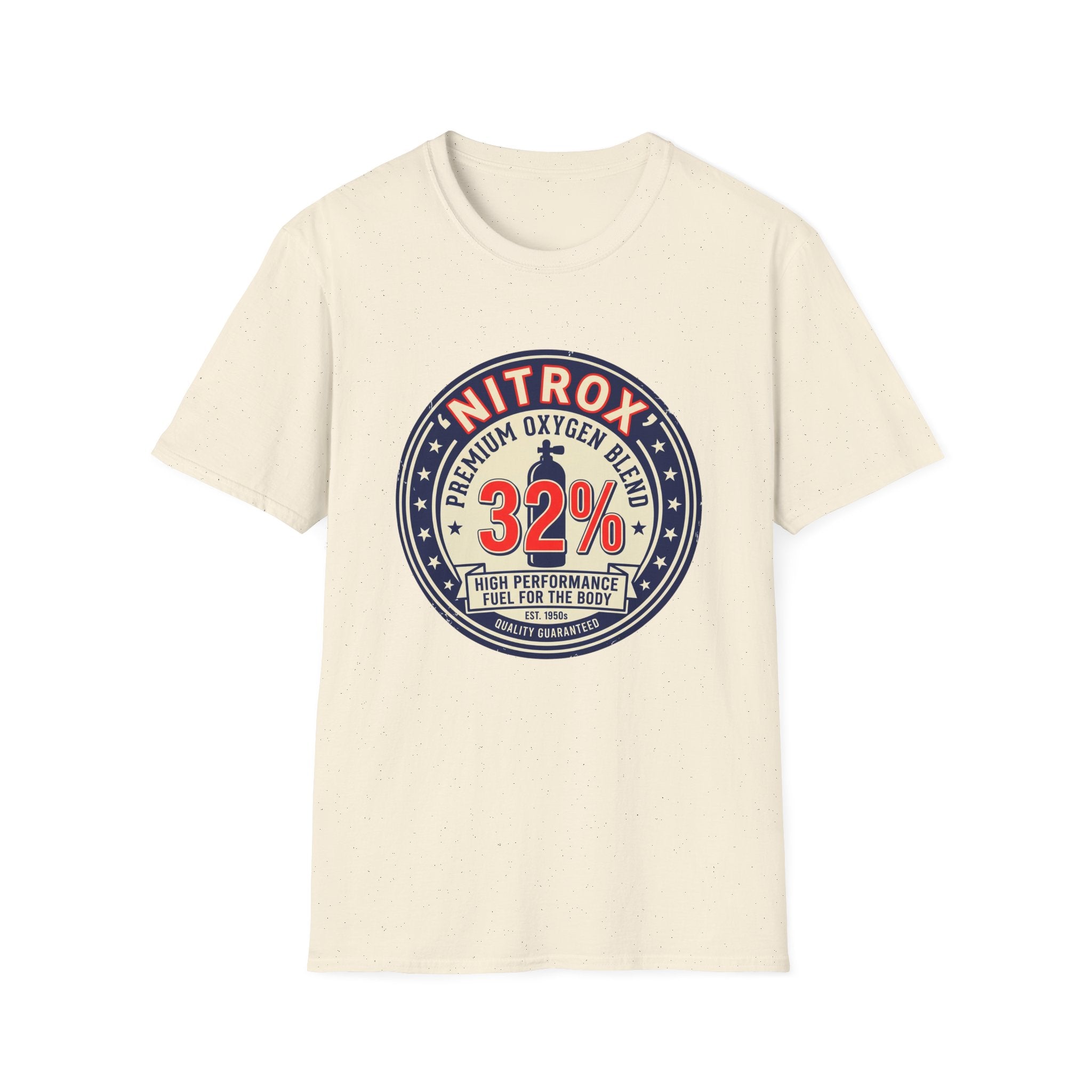 Nitrox 32% Dive T-Shirt — Premium Scuba Diving Oxygen Blend Tee