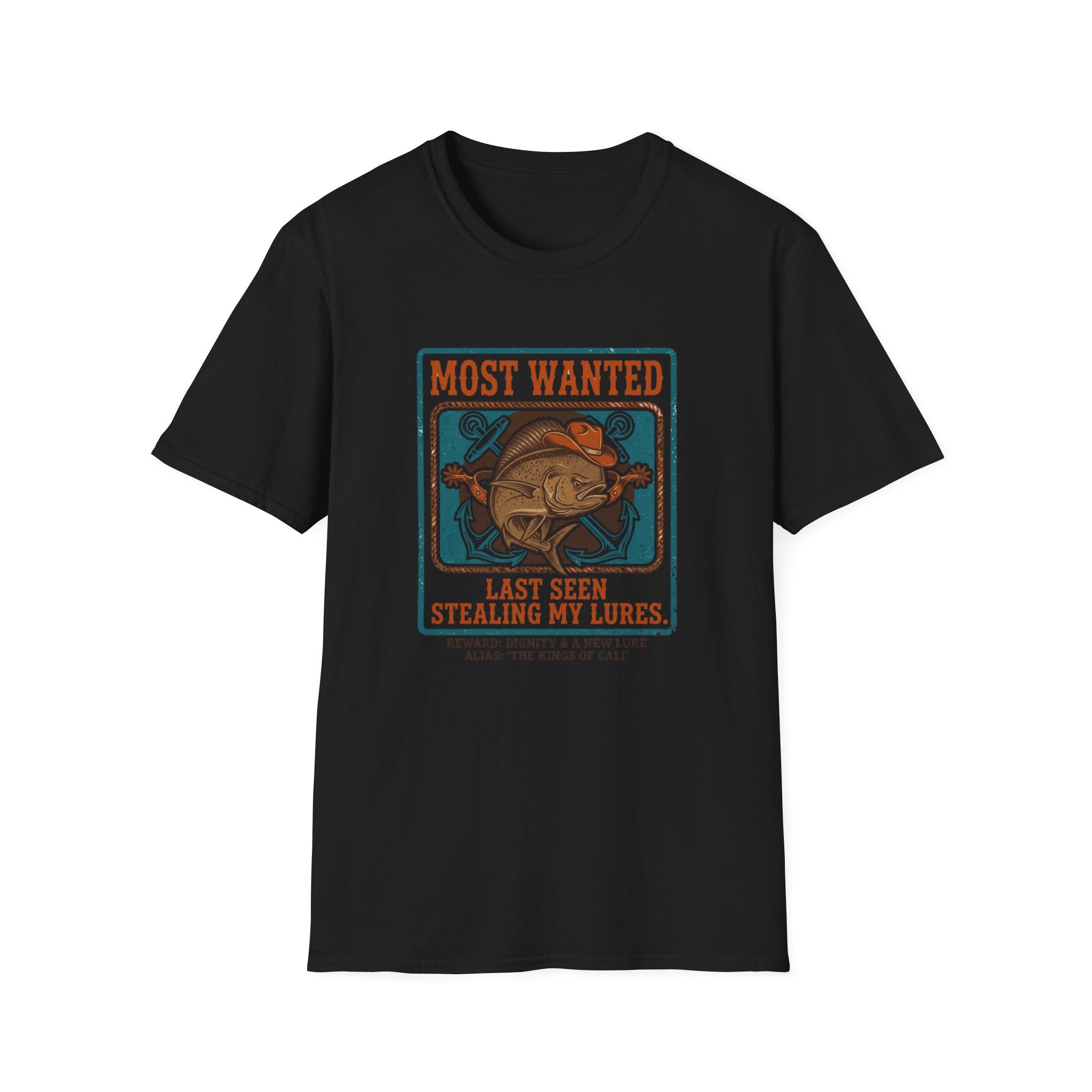 Most Wanted Fishing Shirt - "Last Seen Stealing My Lures" Tee