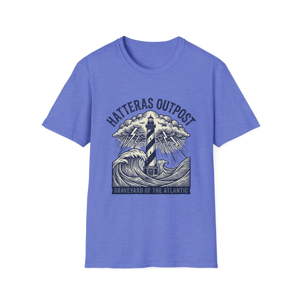 Hatteras Outpost Lighthouse T‑Shirt — Graveyard of the Atlantic Nautical Tee