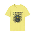Deep Current T-Shirt — 'Deep Current 10,000 Fathoms' Vintage Diver Graphic Tee