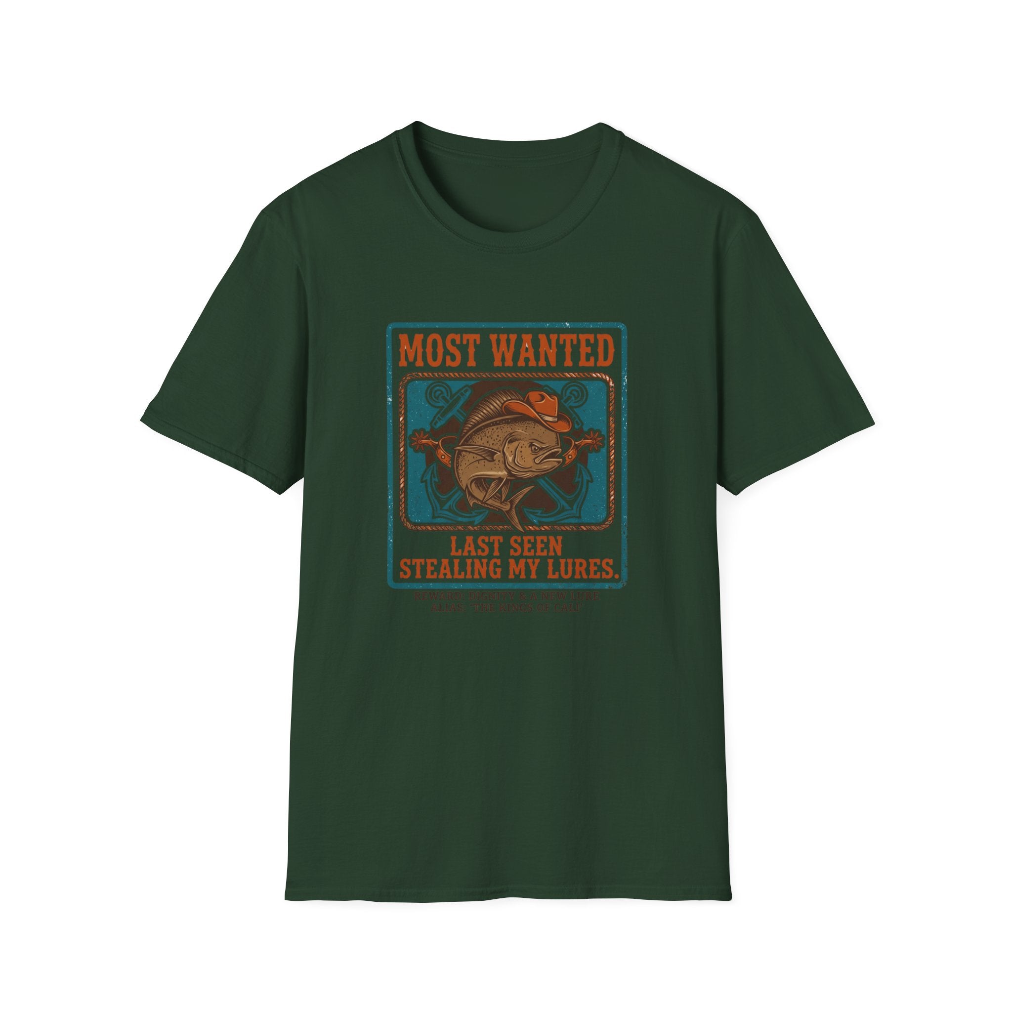 Most Wanted Fishing Shirt - "Last Seen Stealing My Lures" Tee