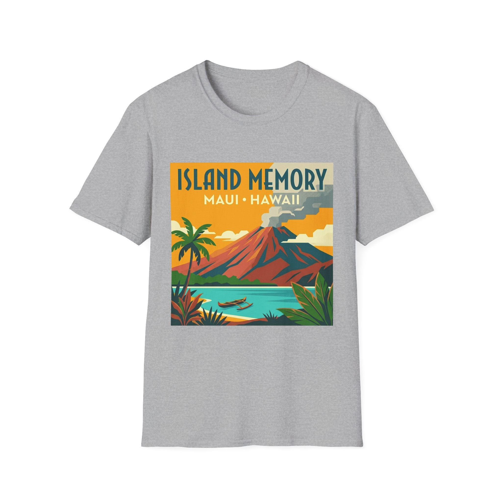T-Shirt — Island Memory Maui Hawaii Vintage Travel Poster Design