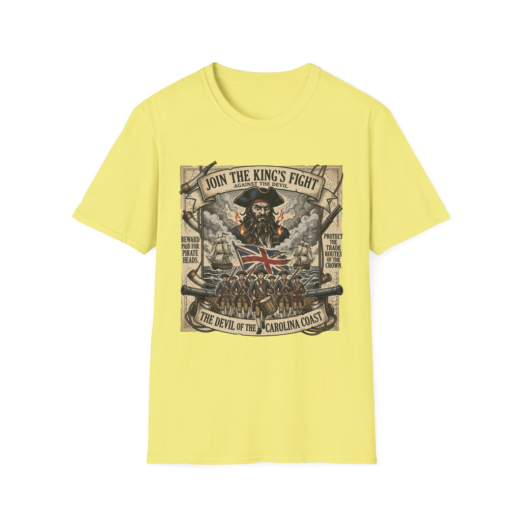 Pirate Propaganda T-Shirt — "Join the King's Fight" Vintage Nautical Design