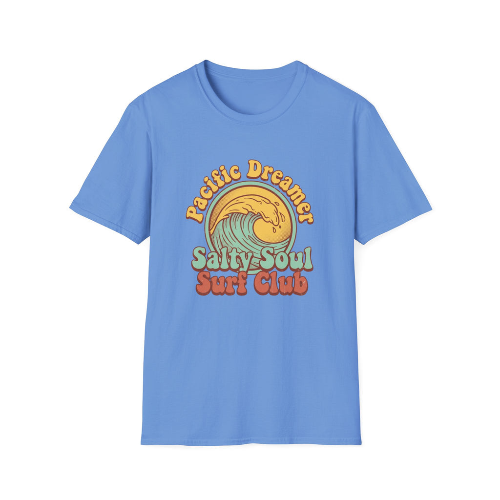 Salty Soul Surf Club T-Shirt — Retro 'Petite Dreamer' Wave Graphic