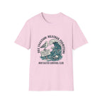 Nor'easter Survival Club T-Shirt — "OK, Vacation: Weather Permitting" Seagull & Wave Tee