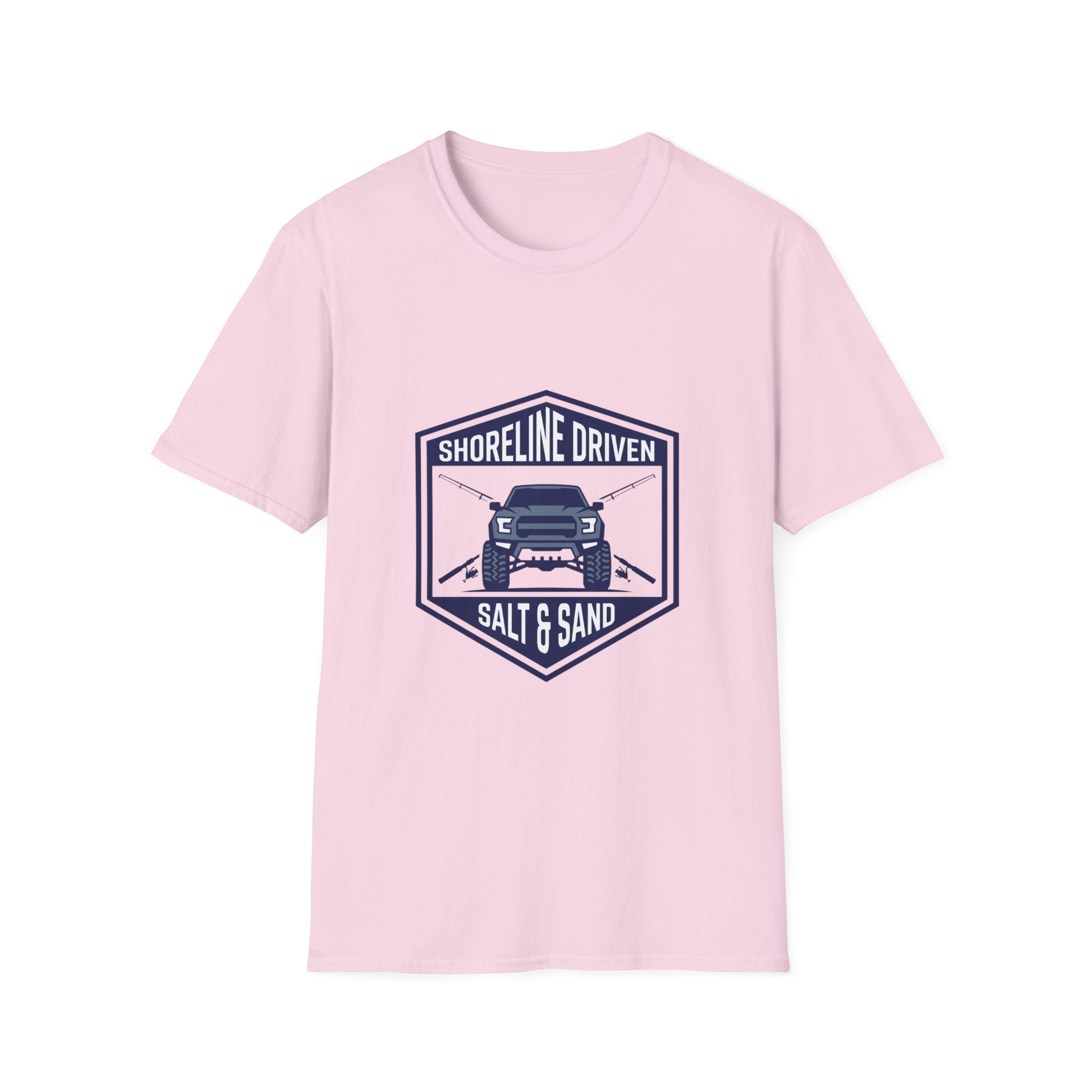 Shoreline Driven Salt & Sand T-Shirt — Coastal 4x4 Beach Adventure Tee