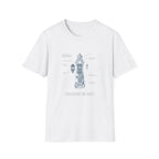 T-Shirt - Nautical Lighthouse Blueprint Tee (Sailor Coast Maritime Design)