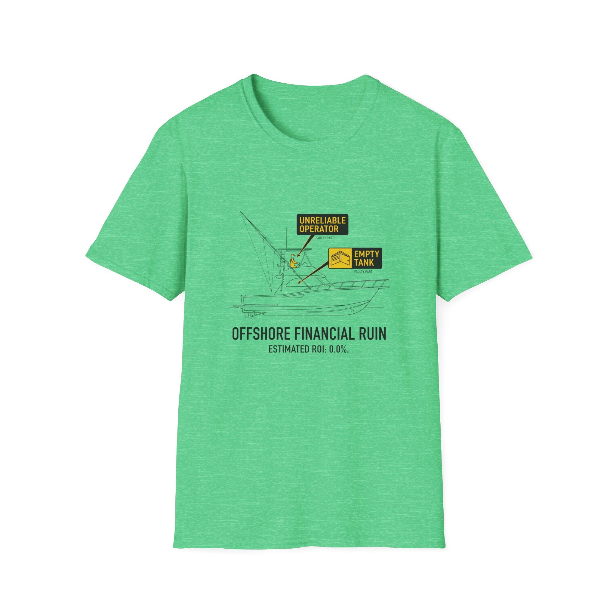T-Shirt — "Offshore Financial Ruin" Diagram Graphic Tee