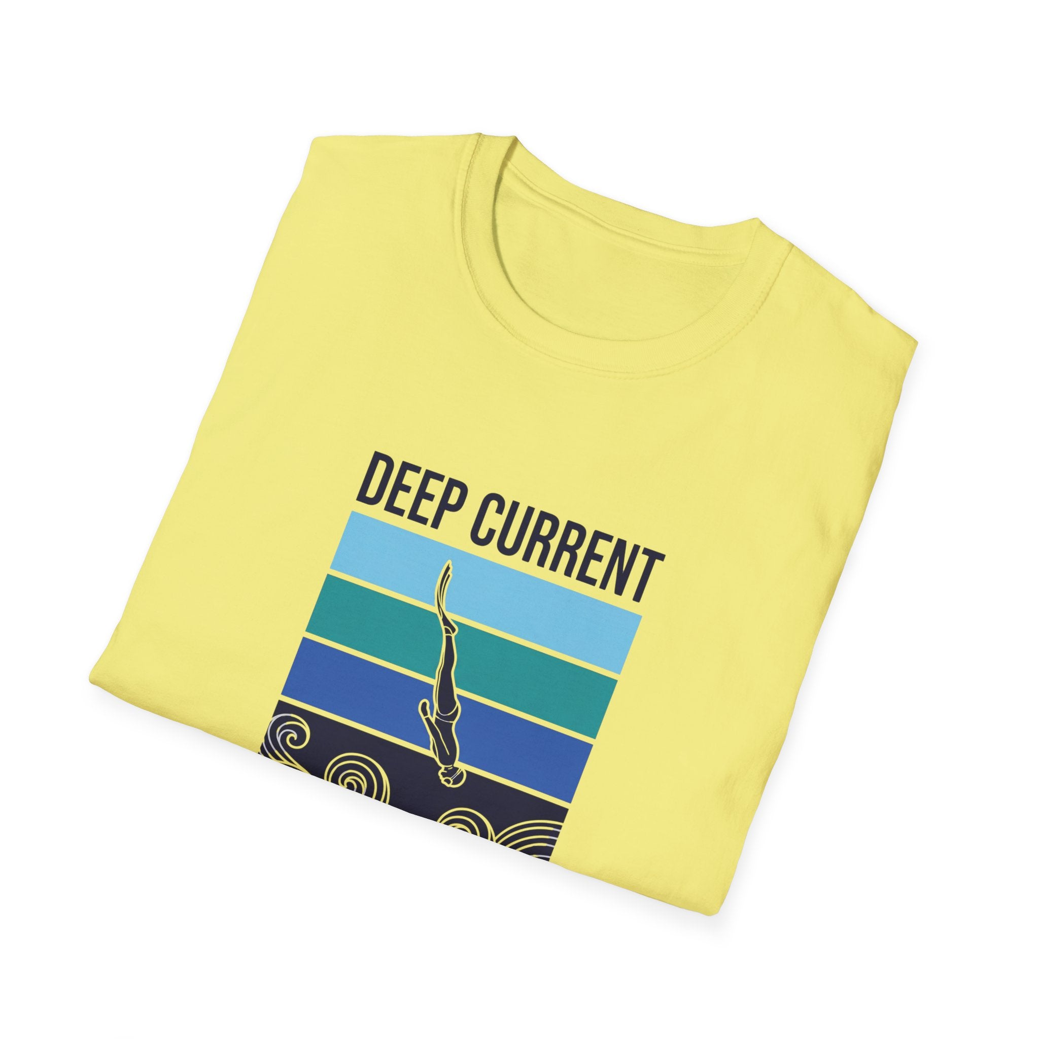T-shirt graphique Deep Current — T-shirt de plongeur océanique « La pression forge le caractère »