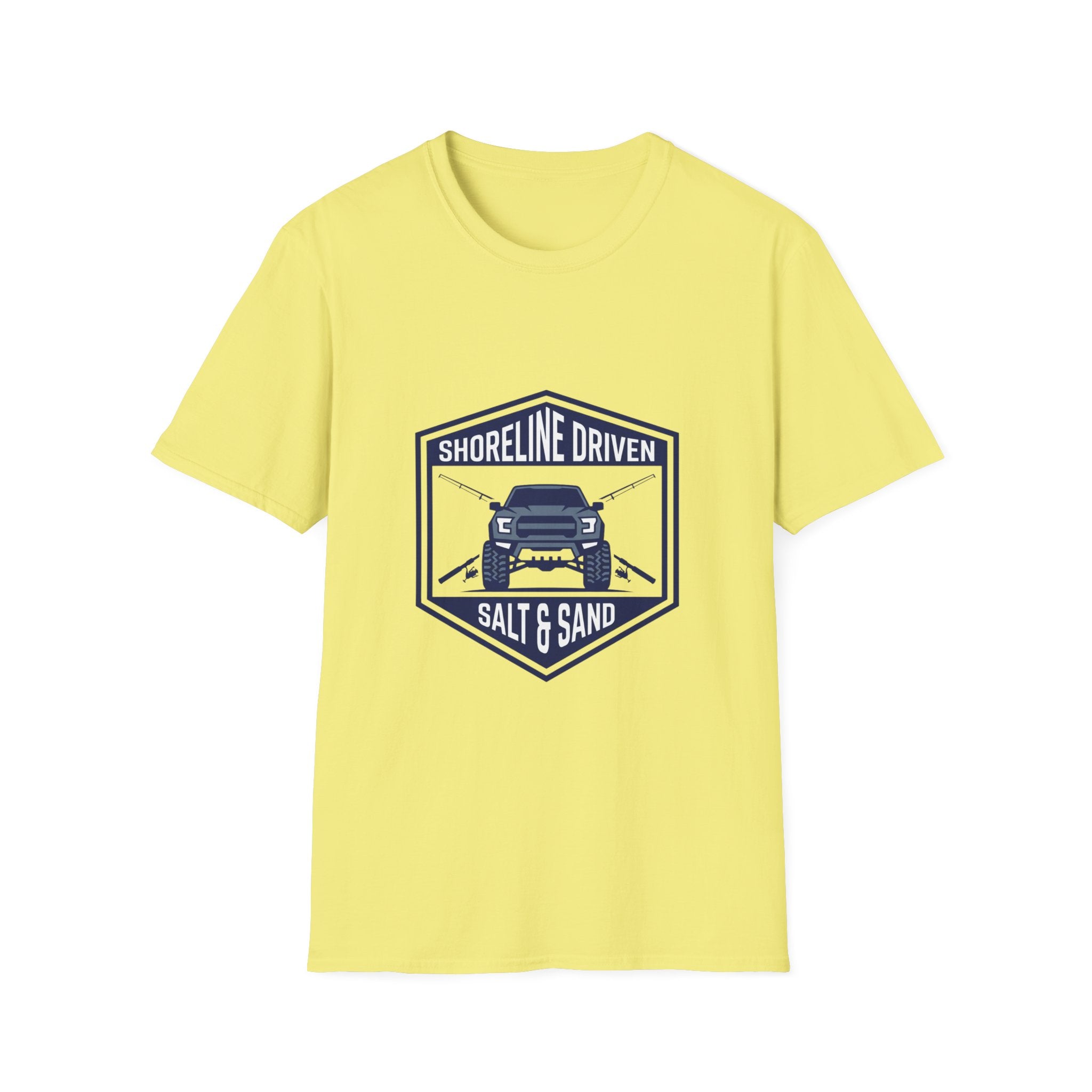 Shoreline Driven Salt & Sand T-Shirt — Coastal 4x4 Beach Adventure Tee