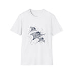 Tribal Manta Ray T-Shirt — Ocean Wave Nautical Art Tee