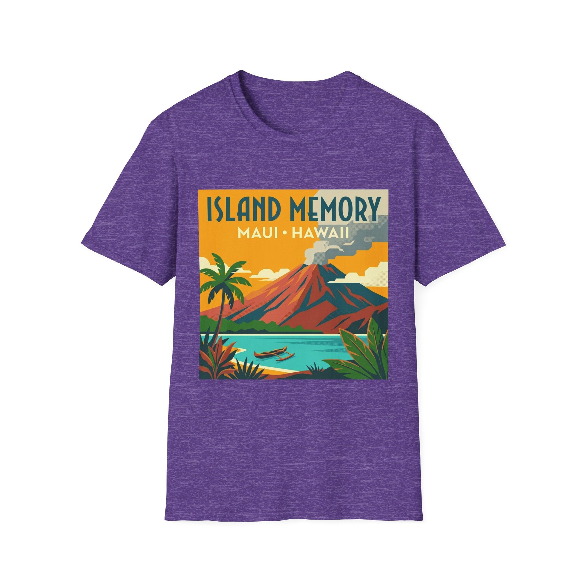 T-Shirt — Island Memory Maui Hawaii Vintage Travel Poster Design
