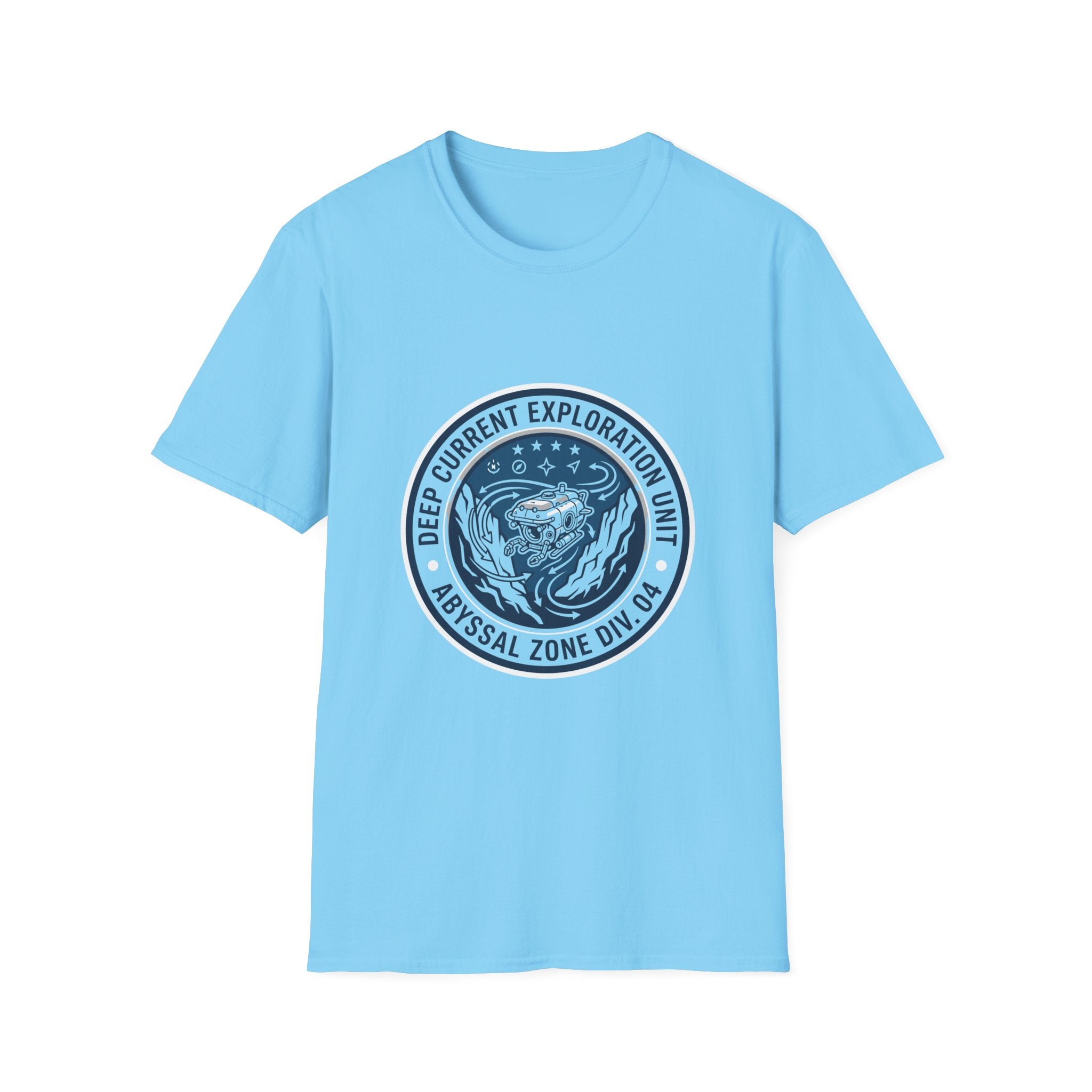 T-Shirt — Deep Current Exploration Unit 'Abyssal Zone' Ocean Patch Tee