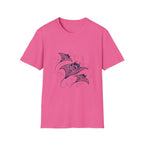 Tribal Manta Ray T-Shirt — Ocean Wave Nautical Art Tee