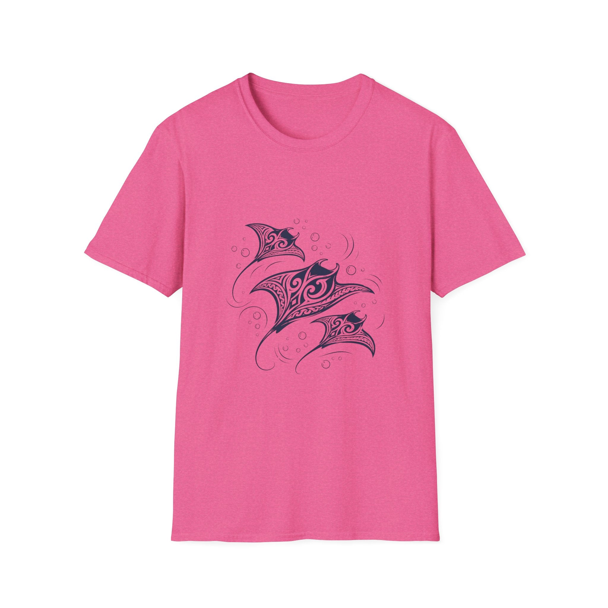 Tribal Manta Ray T-Shirt — Ocean Wave Nautical Art Tee