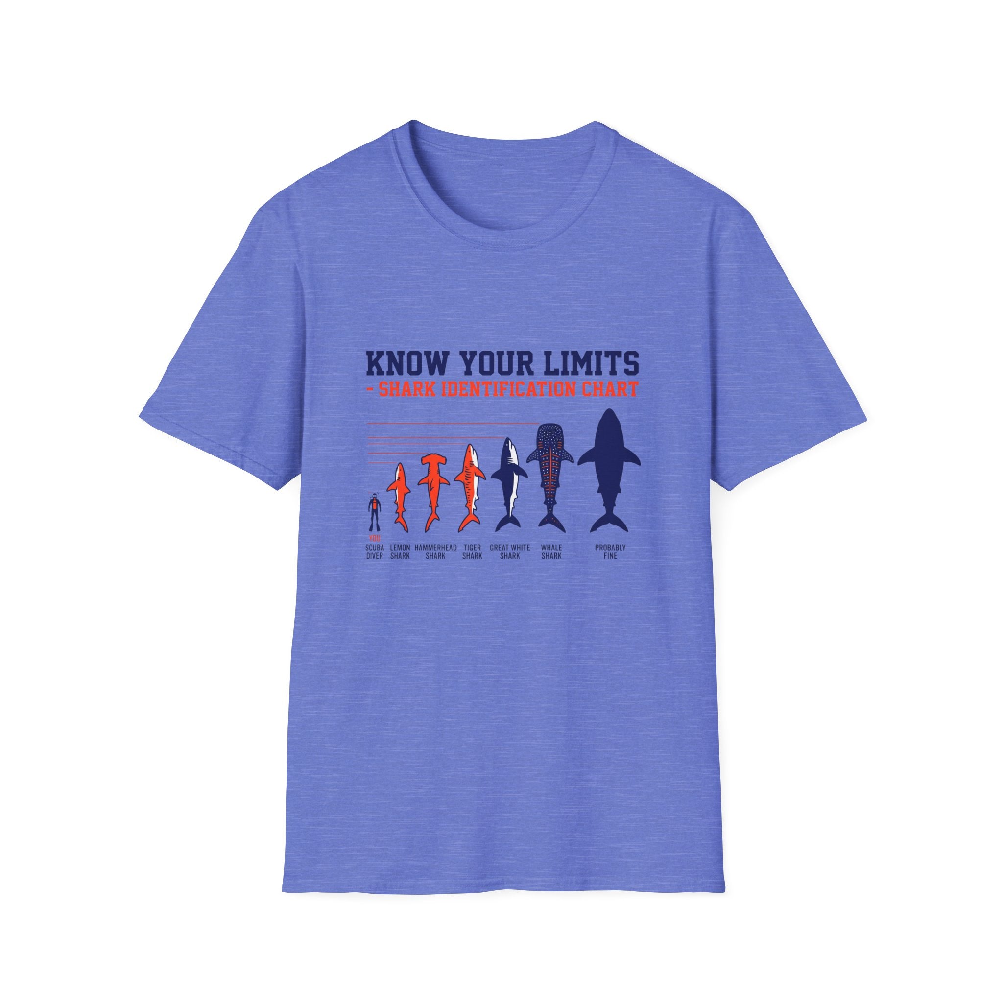 Know Your Limits Shark Identification T-Shirt