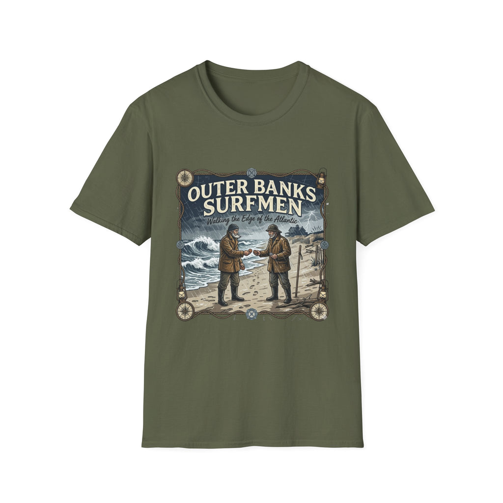 Outer Banks Surfmen T-Shirt — Vintage Coast Rescue Design