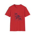 Tribal Manta Ray T-Shirt — Ocean Wave Nautical Art Tee