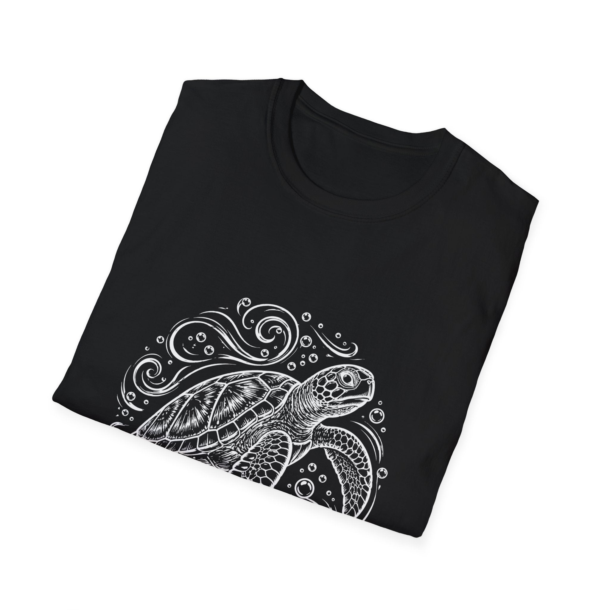 Sea Turtle Mandala T-Shirt – Hand-Drawn Ocean Art Tee