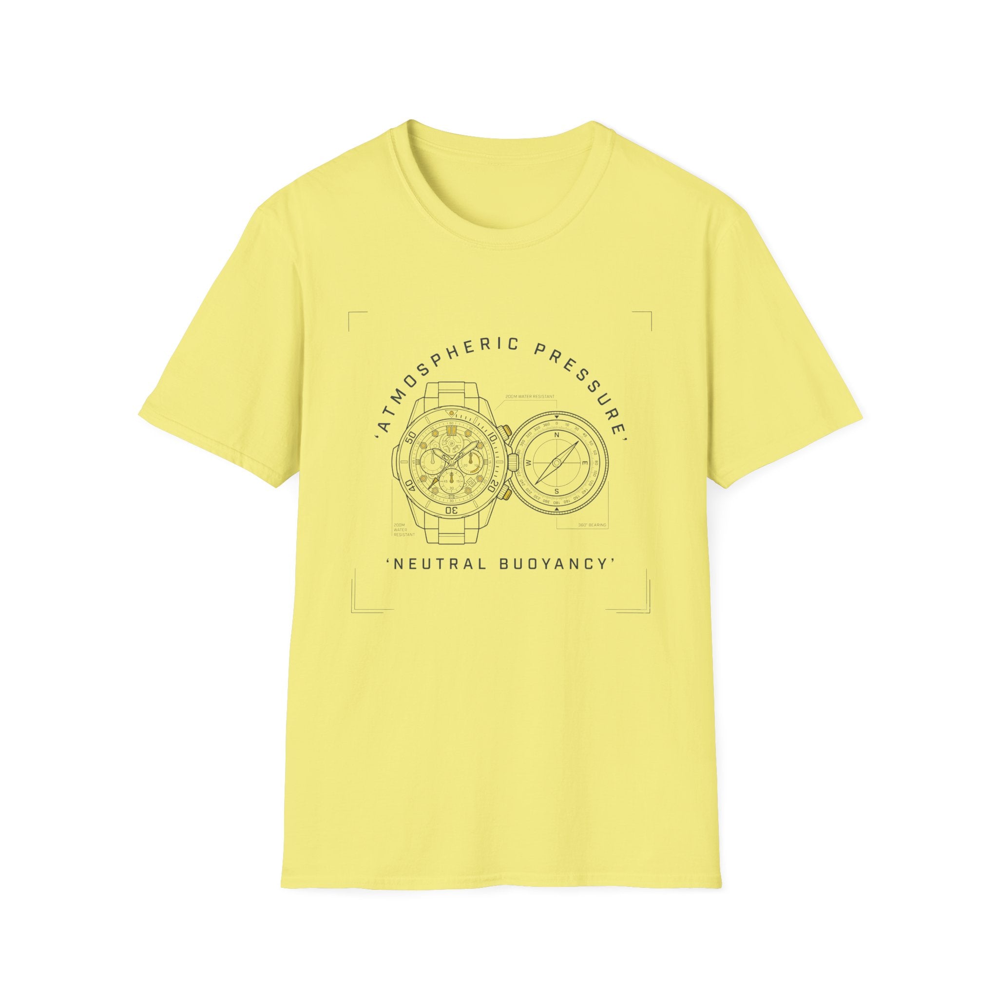 Atmospheric Pressure Diagram T-Shirt — Neutral Buoyancy Science Tee