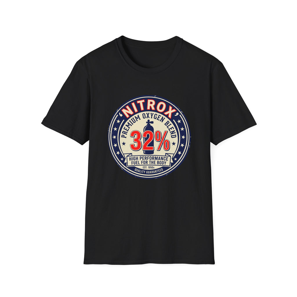 Nitrox 32% Dive T-Shirt — Premium Scuba Diving Oxygen Blend Tee