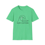 Surf Culture T-Shirt – Minimal Wave Graphic Tee