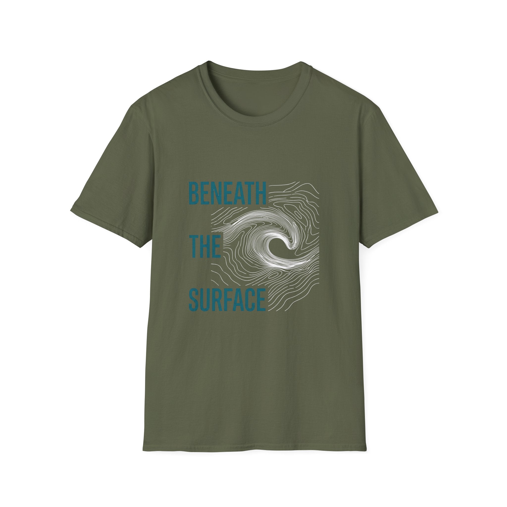 T-Shirt — "Beneath the Surface" Ocean Wave Graphic Tee