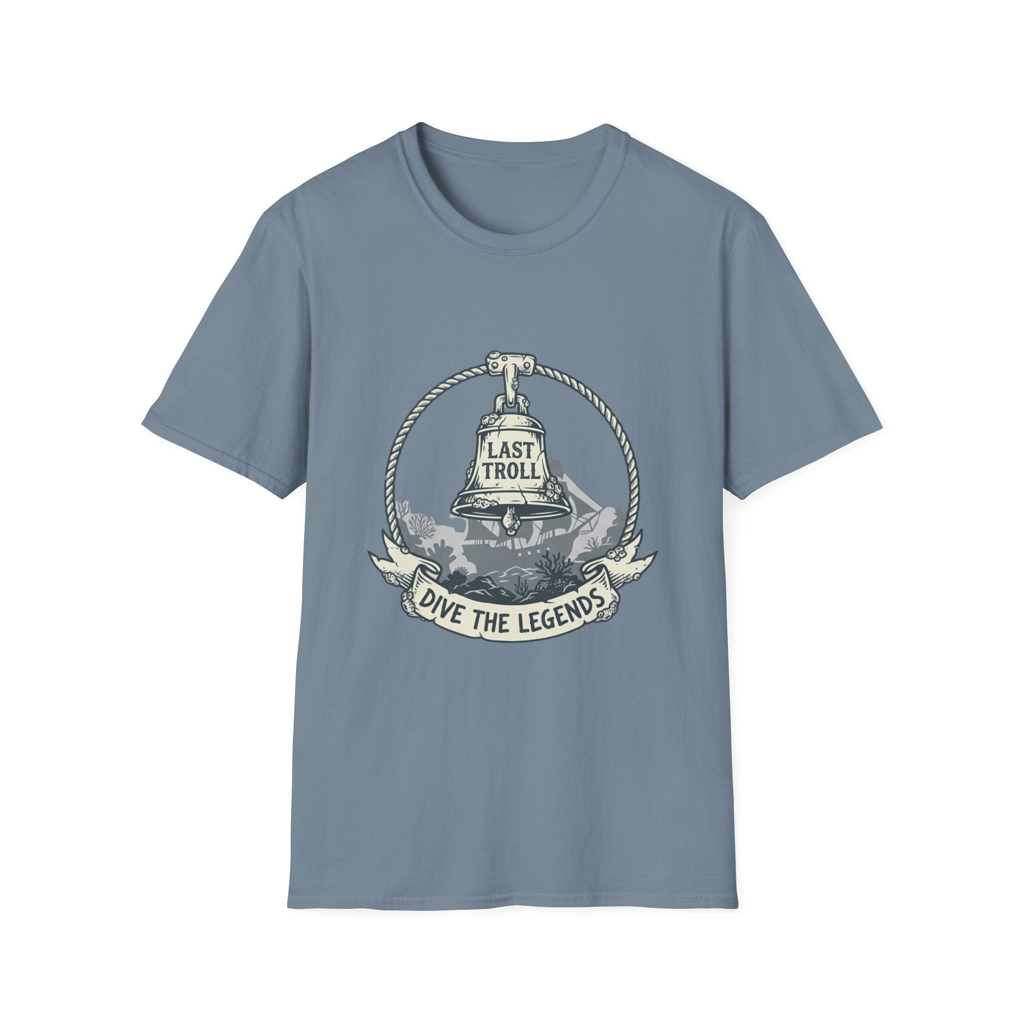 T-Shirt — 'Last Troll' Nautical Dive Badge Tee (Dive the Legends)