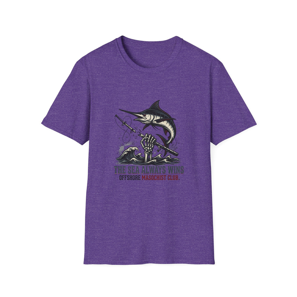 The Sea Always Wins Marlin T-Shirt - Offshore Fishing Graphic Tee