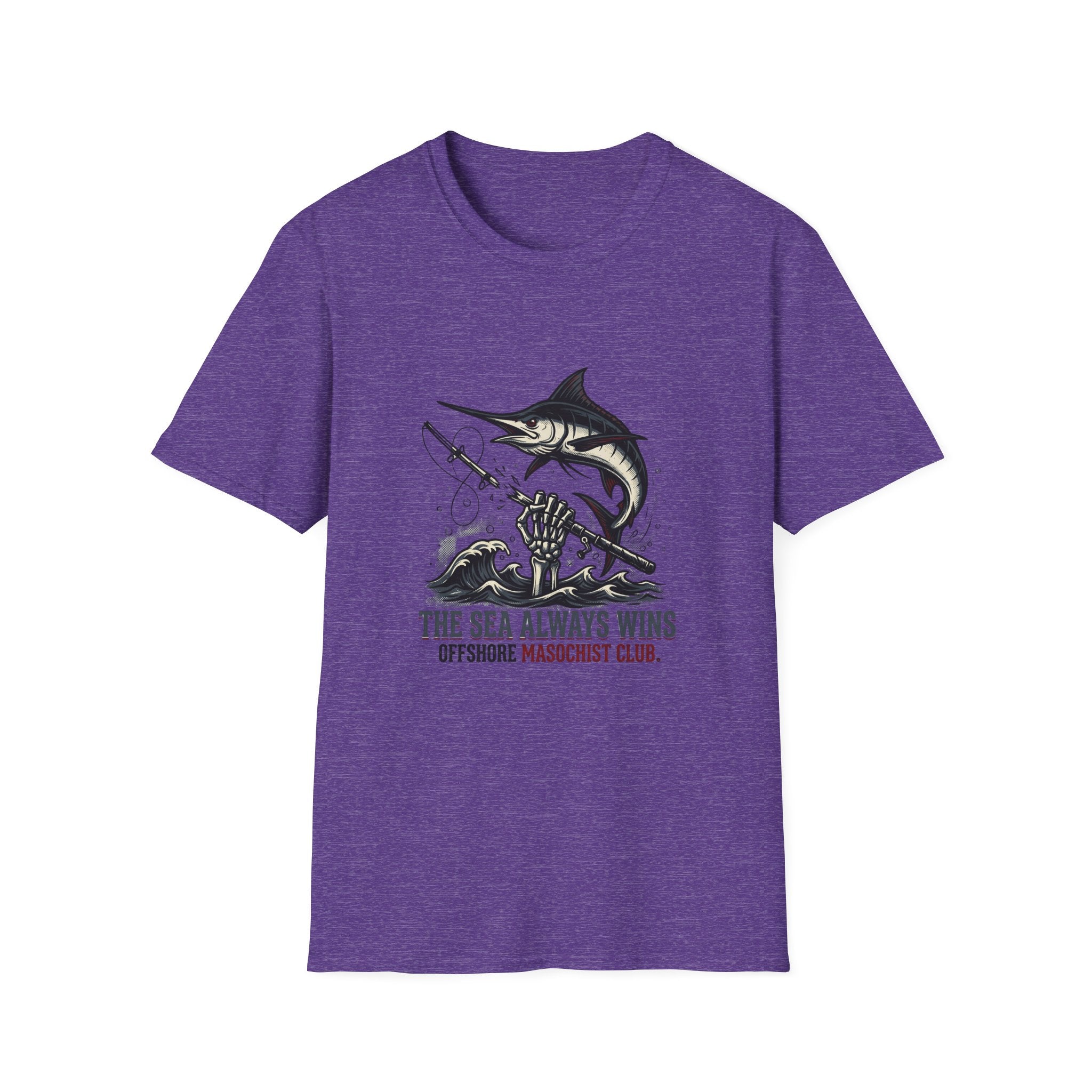 The Sea Always Wins Marlin T-Shirt - Offshore Fishing Graphic Tee