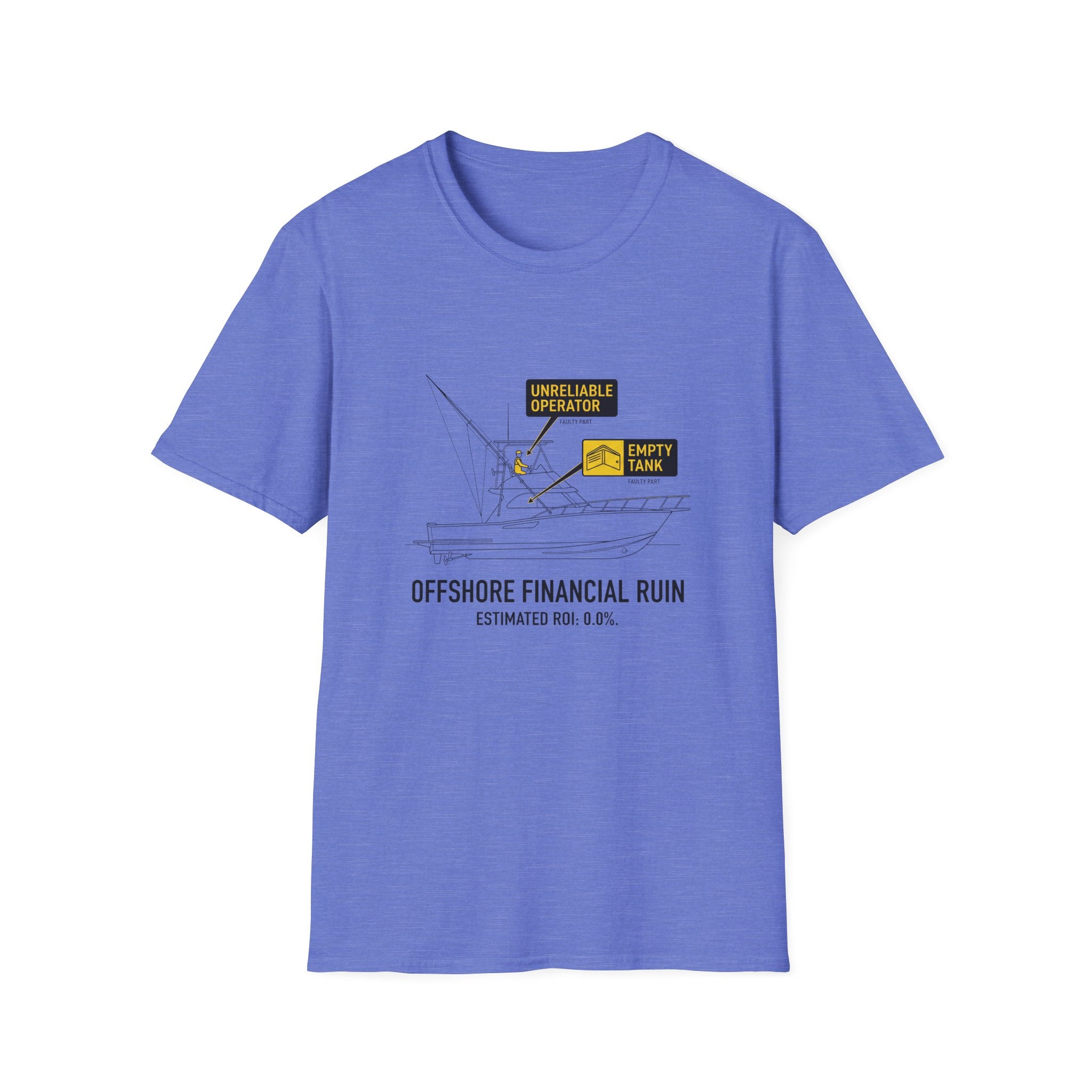 T-Shirt — "Offshore Financial Ruin" Diagram Graphic Tee