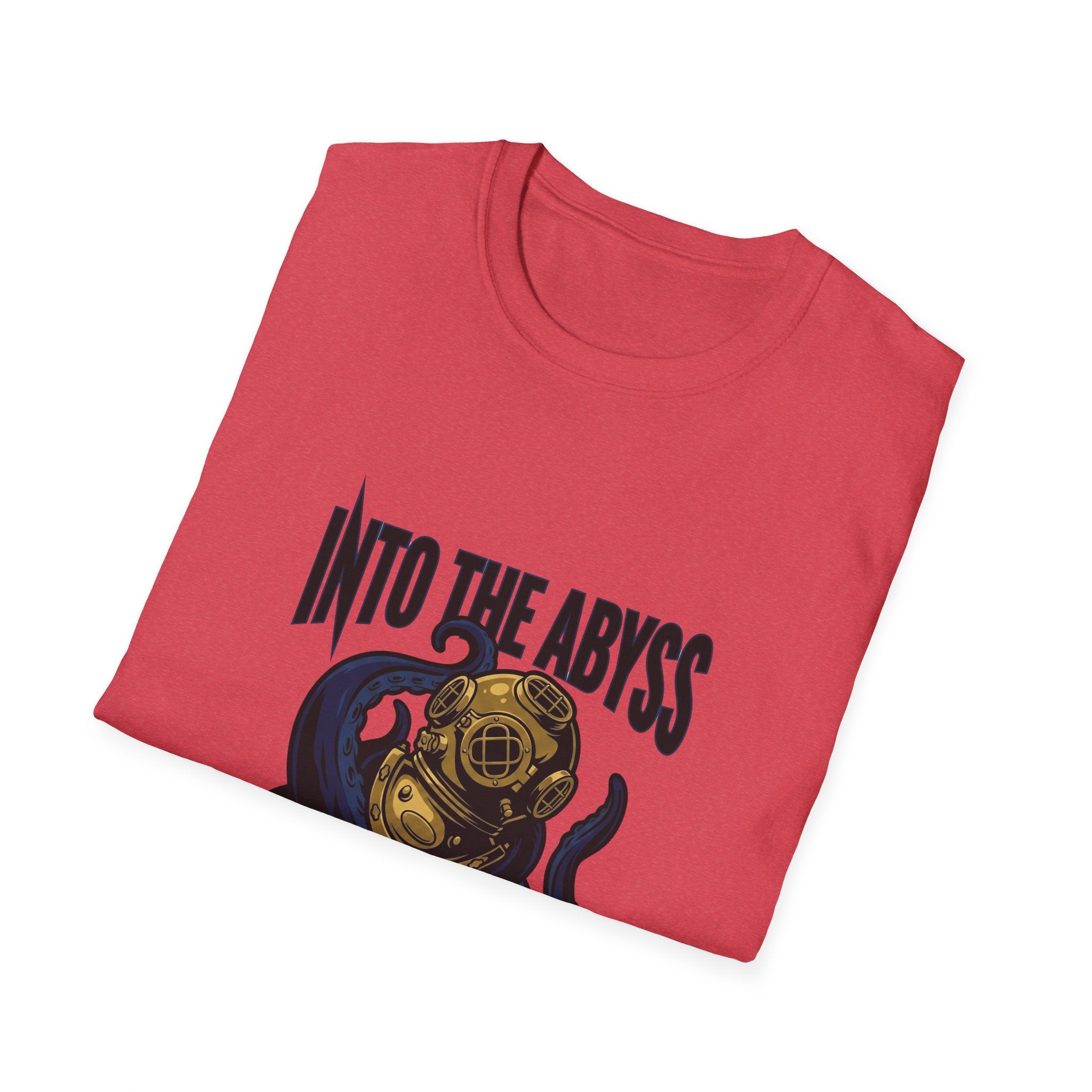 Into the Abyss T-Shirt — Deep Sea Diver & Octopus Graphic Tee