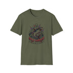 Shark "Wild Current" Graphic T-Shirt — Nautical Fishing Crew Tee