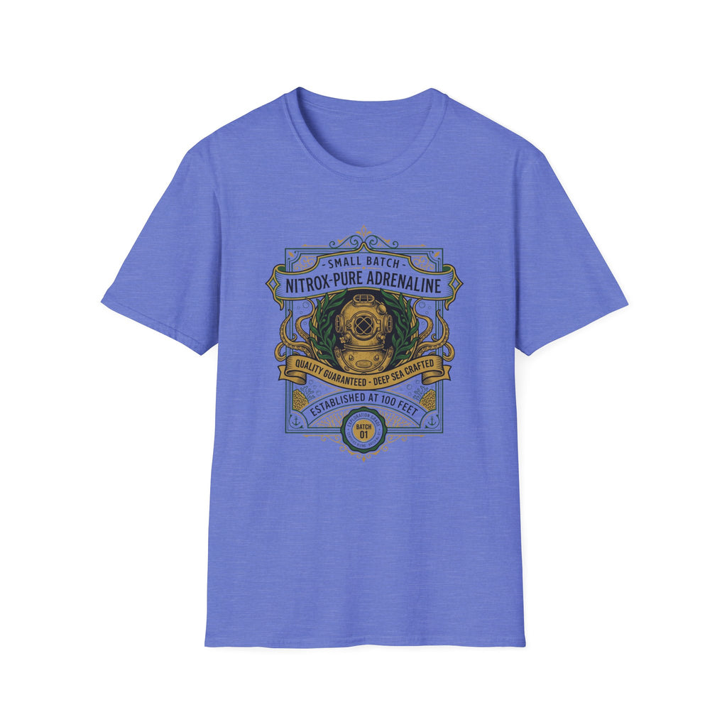 Nitrox Pure Adrenaline Graphic T-Shirt — Vintage Diving Emblem Tee