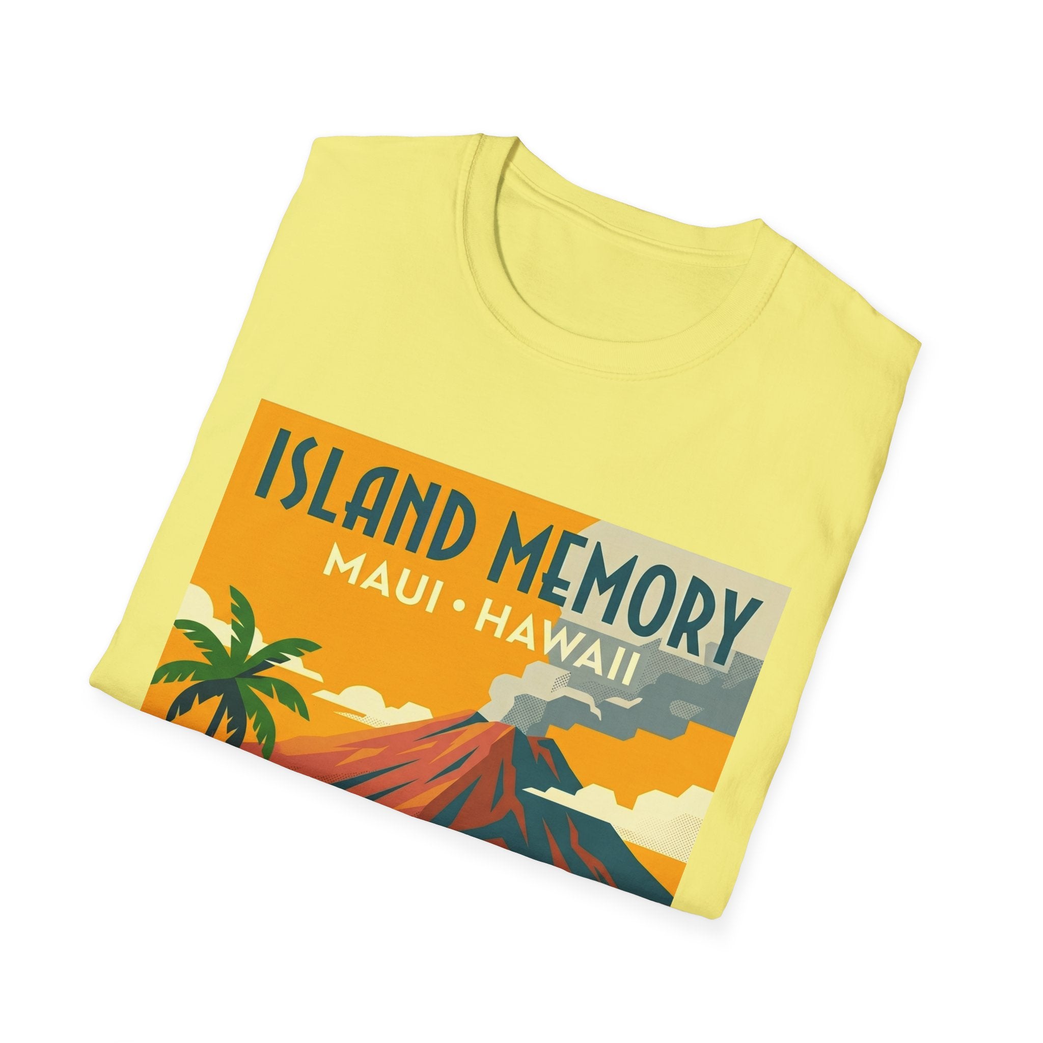 T-Shirt — Island Memory Maui Hawaii Vintage Travel Poster Design