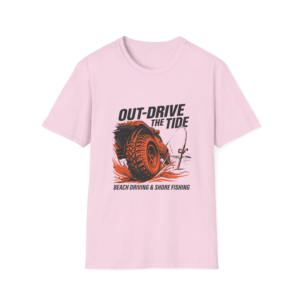 Out Drive The Tide Beach Driving & Shore Fishing T-Shirt